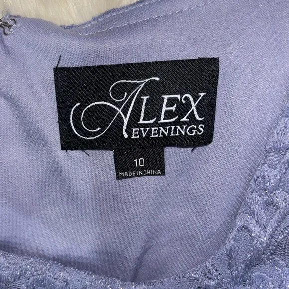 Alex Evenings Embroidered Lace Mock Two-Piece Gown - Picture 7 of 11